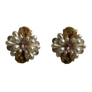 Vintage clip on earrings